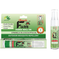 Mosquito Furr Fabric Roll On 9ml outdoor mosquito repellent, carton and bottle