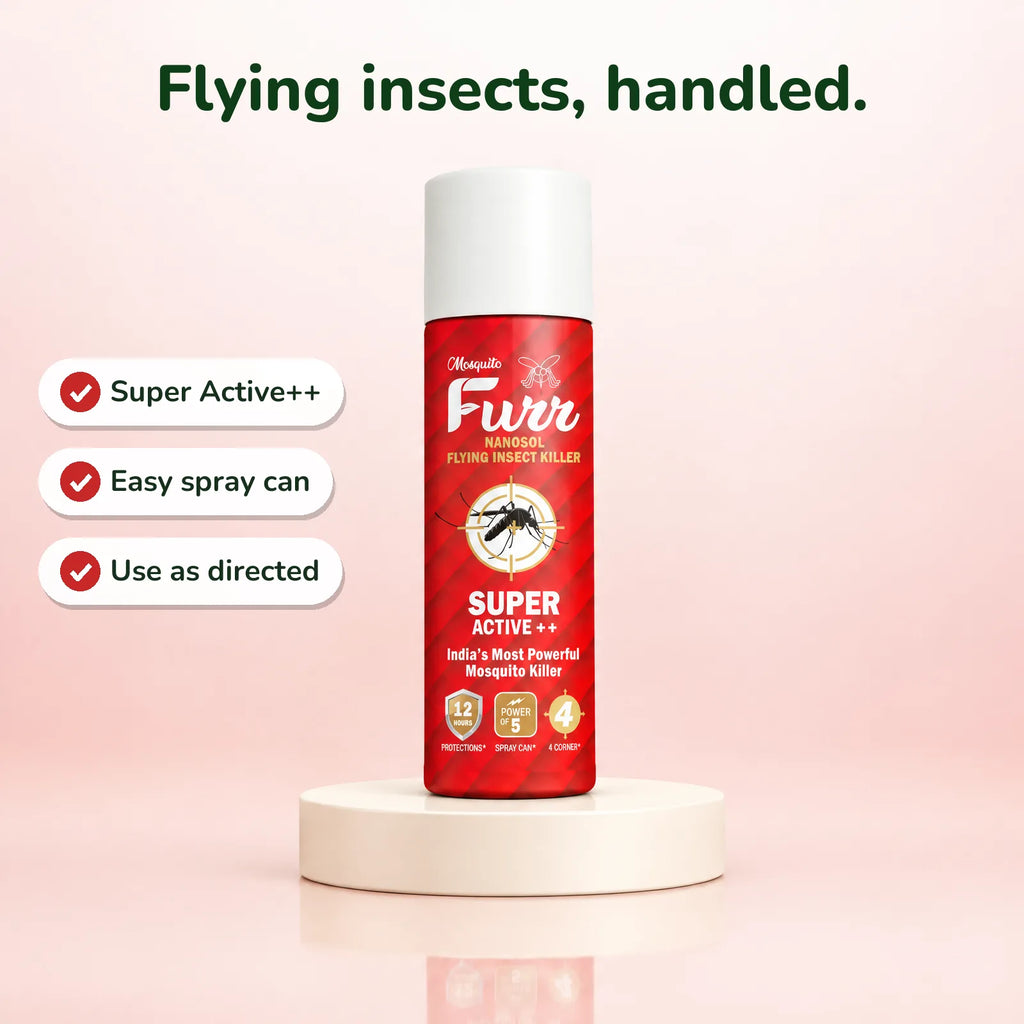 Mosquito Furr Nanosol Flying Insect Killer Super Active++: easy spray can, use as directed